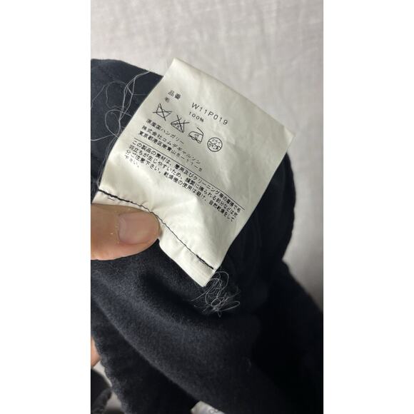 Comme Des Garcons Wool Pants Size L Wide Crop Leg - Picture 7 of 11